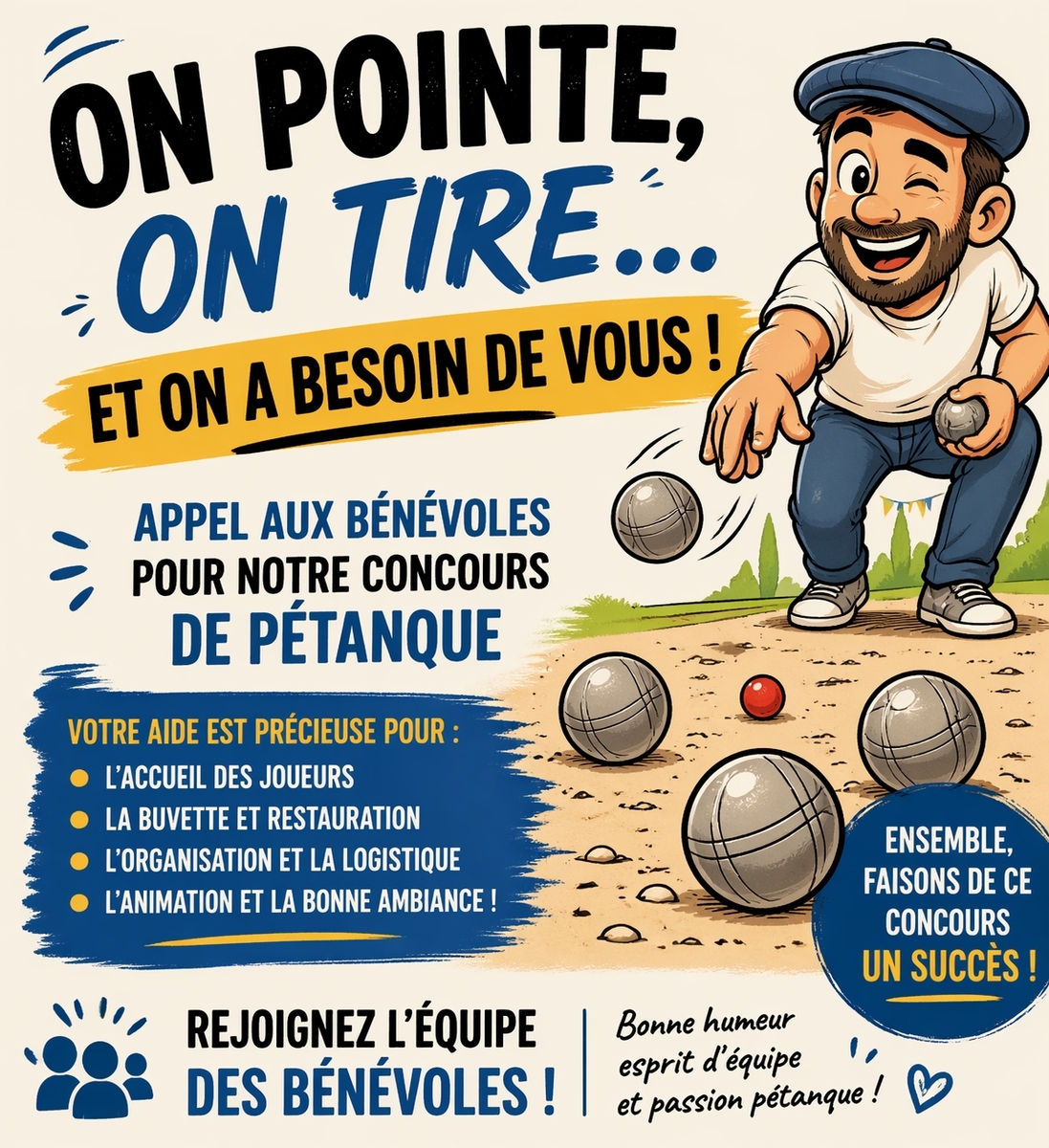 APPEL AUX BÉNÉVOLES