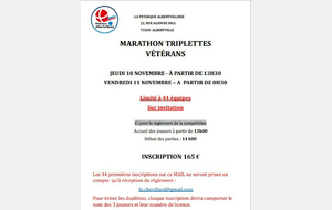  ANNULÉ - SUR INVITATION - MARATHON VÉTÉRANS - CHALLENGE DE LA VILLE