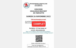 COMPLET - CONCOURS X3 CHALLENGE BROCHOT