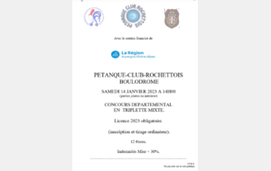CONCOURS X3 MIXTE LA ROCHETTE