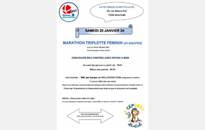 MARATHON TRIPLETTE FEMININ